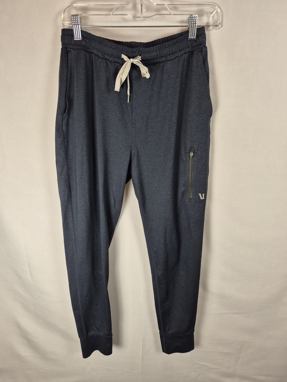 Vuori Men's Sunday Performance Joggers Navy with Contrast Drawstring Size S